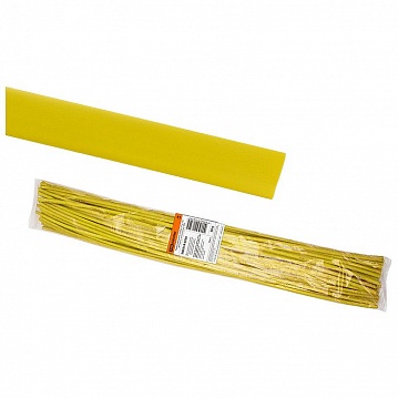 Термоусаживаемая трубка ТУТнг 14/7 желтая по 1м (50 м/упак) SQ0518-0230 TDM