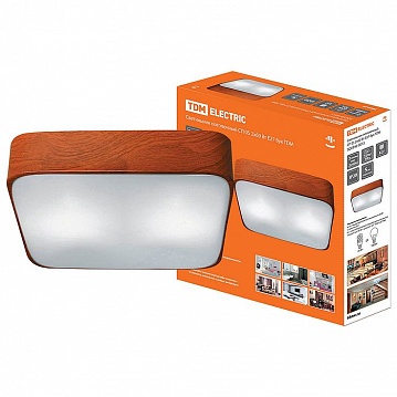 Светильник потолочный СП 05 2х60Вт E27 бук SQ0346-0013 TDM