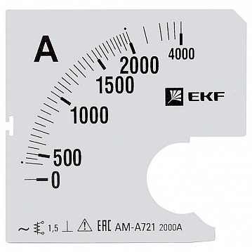 Шкала сменная для A721 2000/5А-1,5 s-a721-2000  EKF
