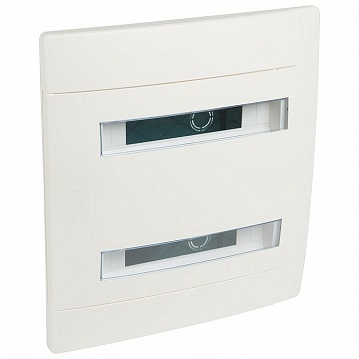 Распределительный шкаф Practibox 24 мод., IP40, встраиваемый, пластик, белая дверь, с клеммами 601118 Legrand