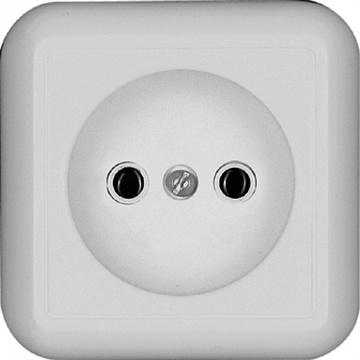 Розетка ПРИМА, открытый монтаж, белый RA10-164-B Schneider Electric