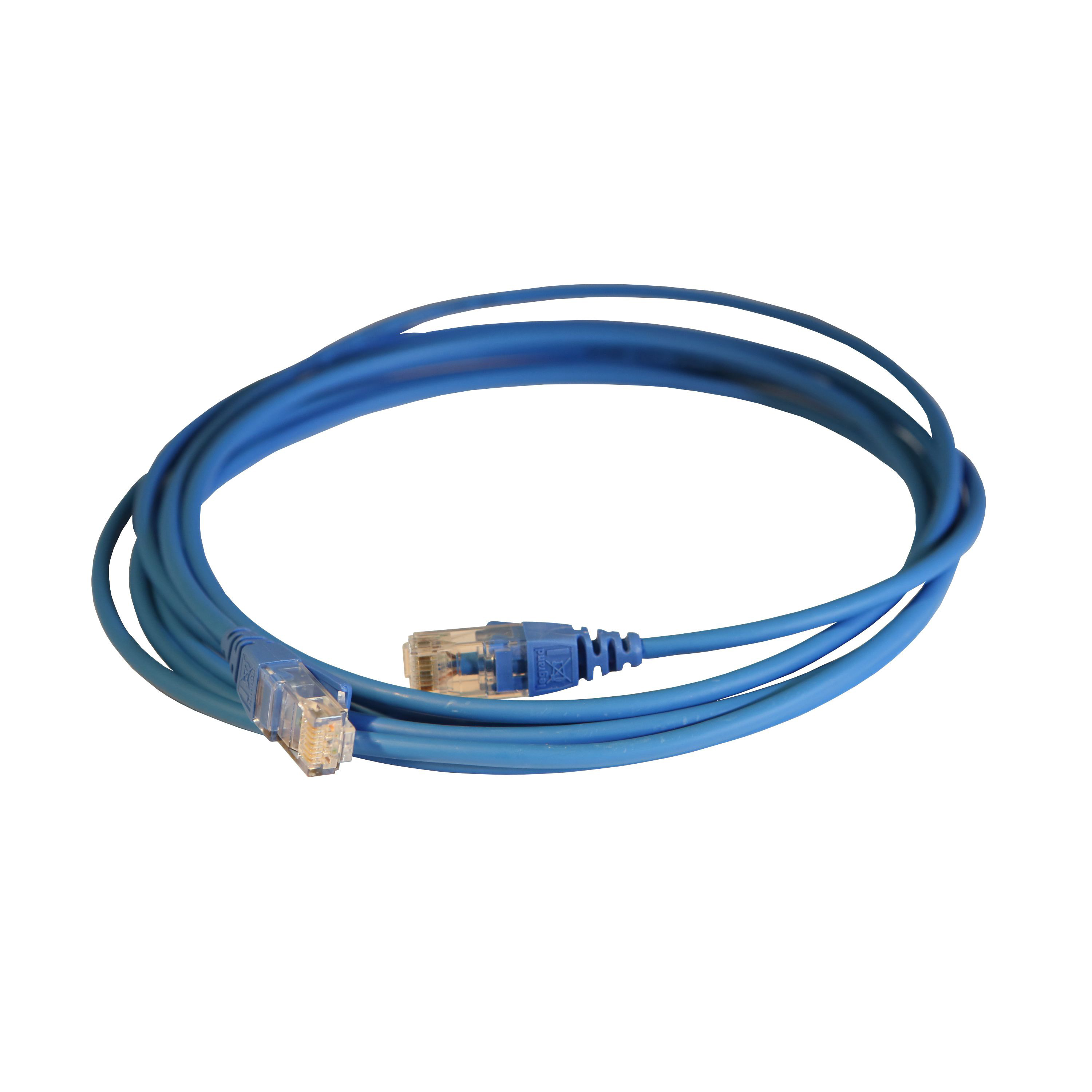 Шнур коммутационный HD RJ 45 - категория 6 - U/UTP - LSZH - неэкранированный - 3 м - голубой 051548 Legrand