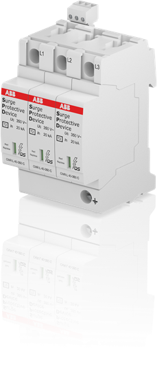 Ограничитель перенапряжения УЗИП OVR T2 3L 40-350 P TS QS 2CTB803883R2500ABB
