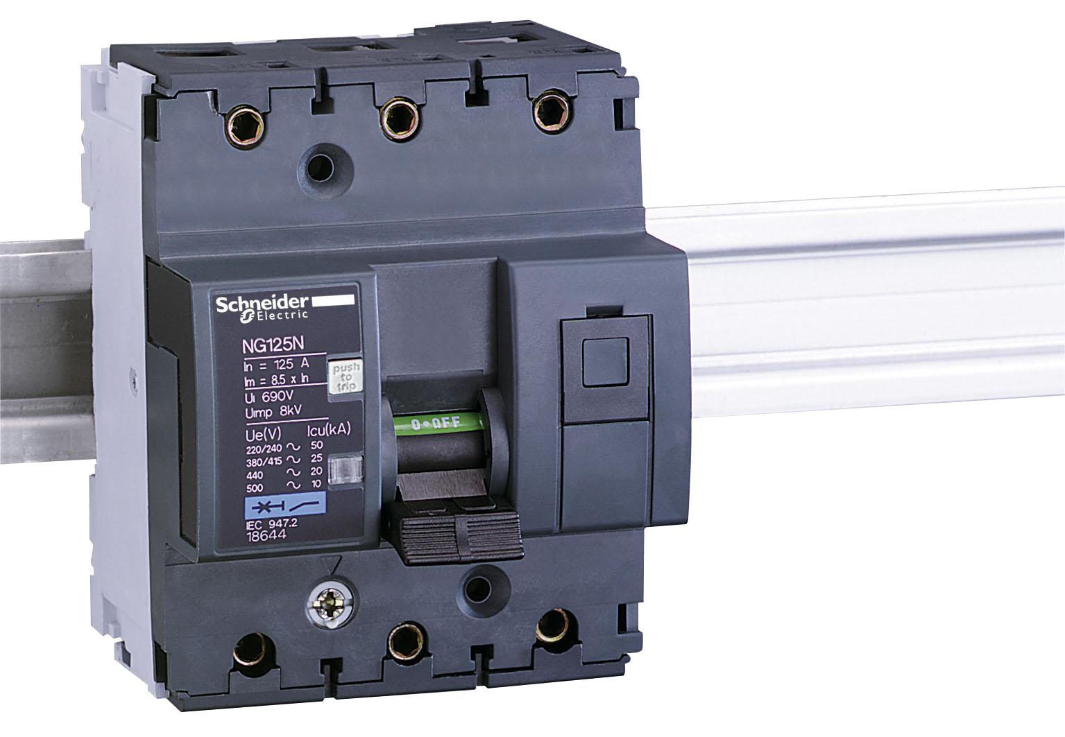 Выключатель автоматический трехполюсный NG125N 125А C 25кА 18644 Schneider Electric