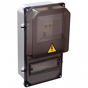 Распределительный шкаф ЩУРн-П, 8 мод., IP55, навесной, пластик, белая дверь, с клеммами код. MSP308I-3-55 IEK