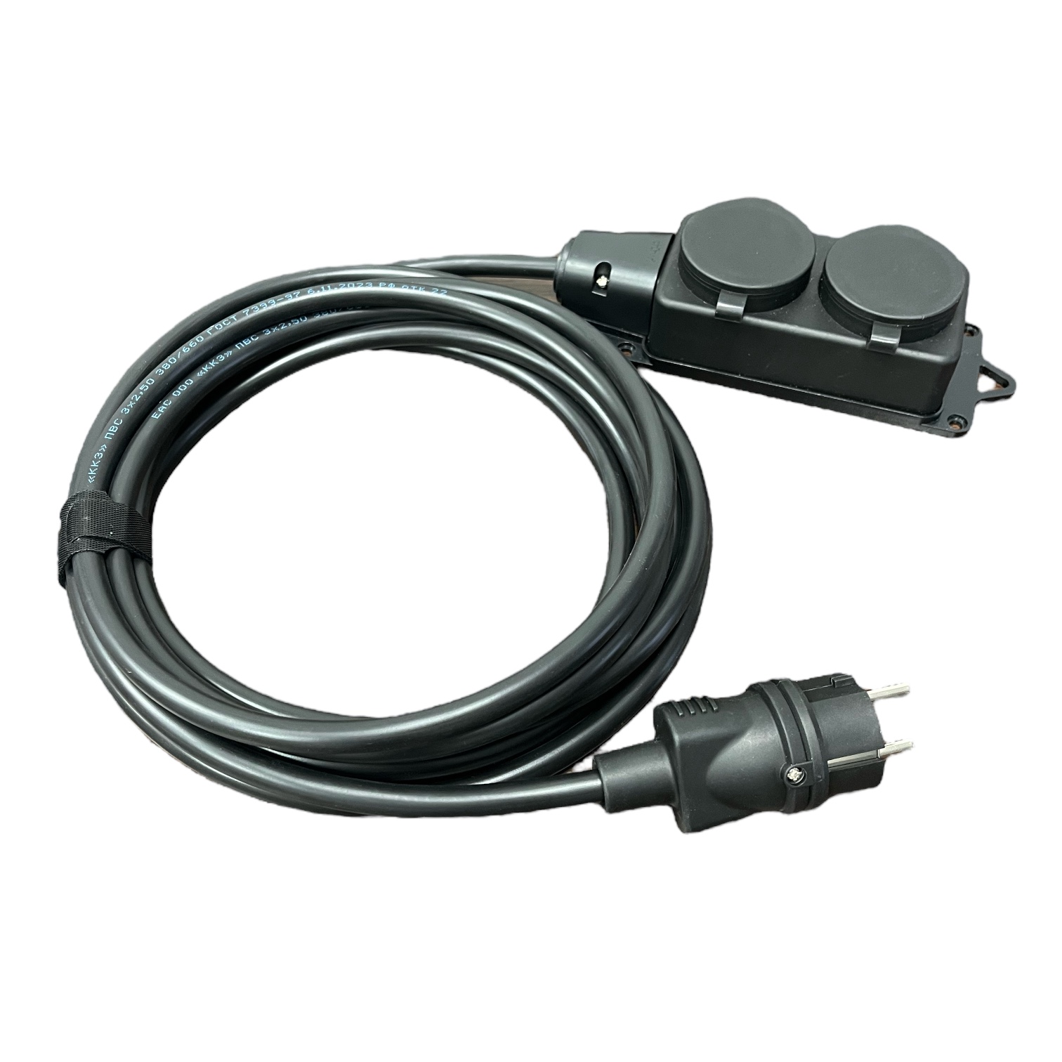 Силовой удлинитель с заземлением серии iCONNECT КГтп-ХЛ 3х1,5 мм 2 гнезда IP44 ГОСТ 7 м i-CONNECT-SU-KG-315-2-44-7 iTOK