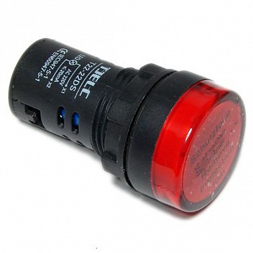 Лампа сигнальная AD22DS, 22мм² 12В, AC/DC BLS10-ADDS-012-K04 IEK