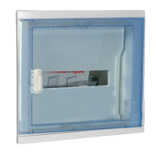 Распределительный шкаф Nedbox 12 мод., IP40, встраиваемый, пластик, прозрачная синяя дверь 001421 Legrand