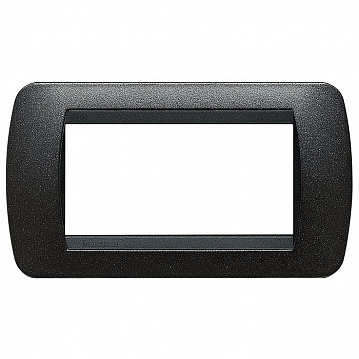 Рамка 7 модулей LIVING LIGHT, черный графит L4804GFN Bticino