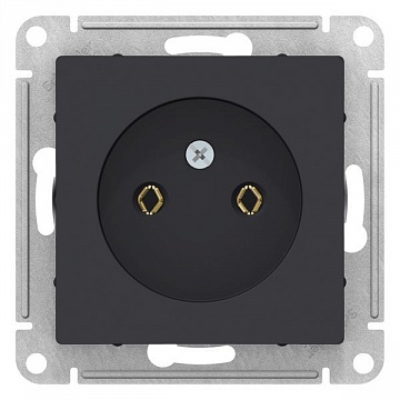 Розетка ATLASDESIGN, скрытый монтаж, карбон ATN001041 Schneider Electric