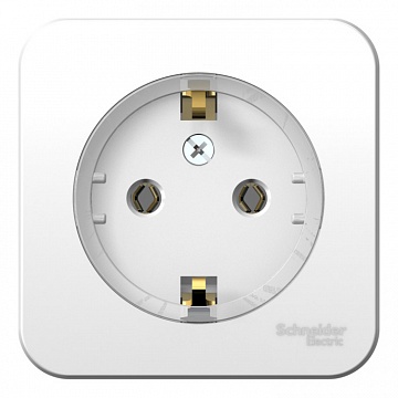 Розетка BLANCA, открытый монтаж, с заземлением, белый BLNRA110111 Schneider Electric