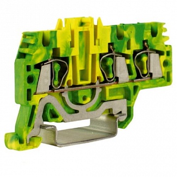 Пружинная клемма для заземления DKC Quadro 2,5мм?, желто-зеленый, ZHT510 ZHT510 DKC