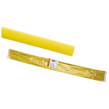 Термоусаживаемая трубка ТУТнг 6/3 желтая по 1м (50 м/упак) SQ0518-0202 TDM