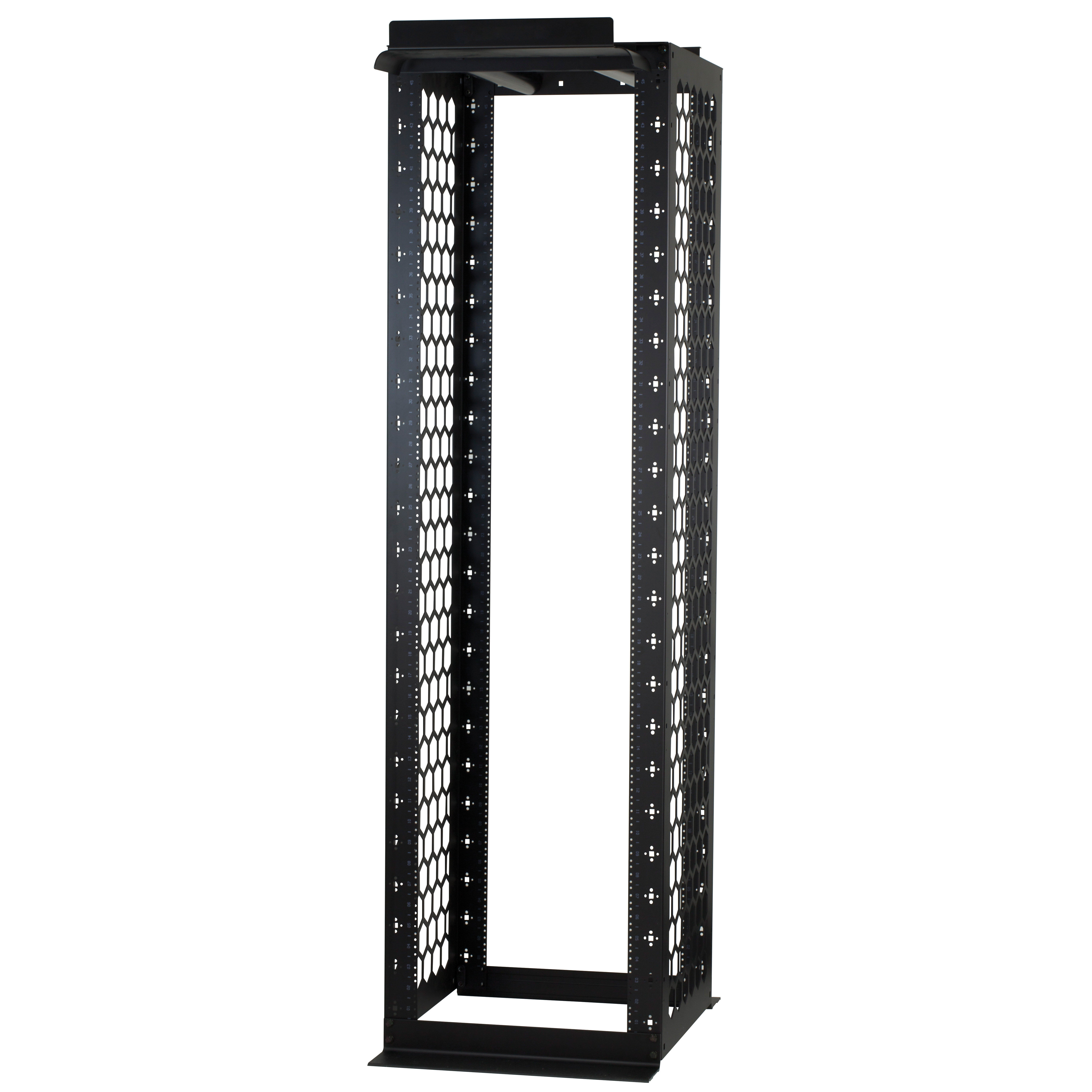 Стойка кабельная с перфорированными боковыми стенками - 7ft x 24" - черная 446150 Legrand
