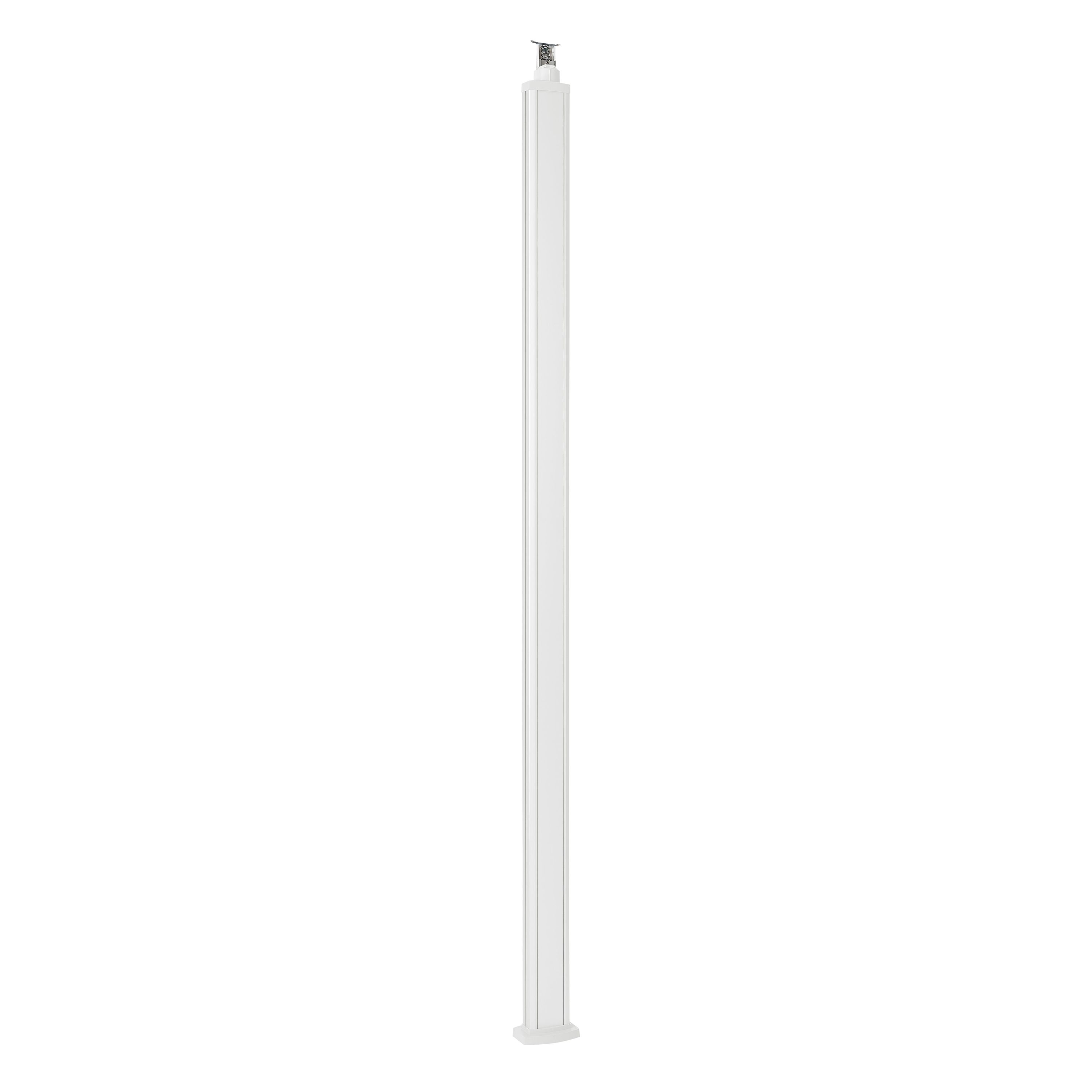 Универсальная колонна алюминиевая с крышкой из алюминия 1 секция, высота 2,77 метра, с возможностью увеличения высоты до 4,05 метра, цвет белый 653110 Legrand