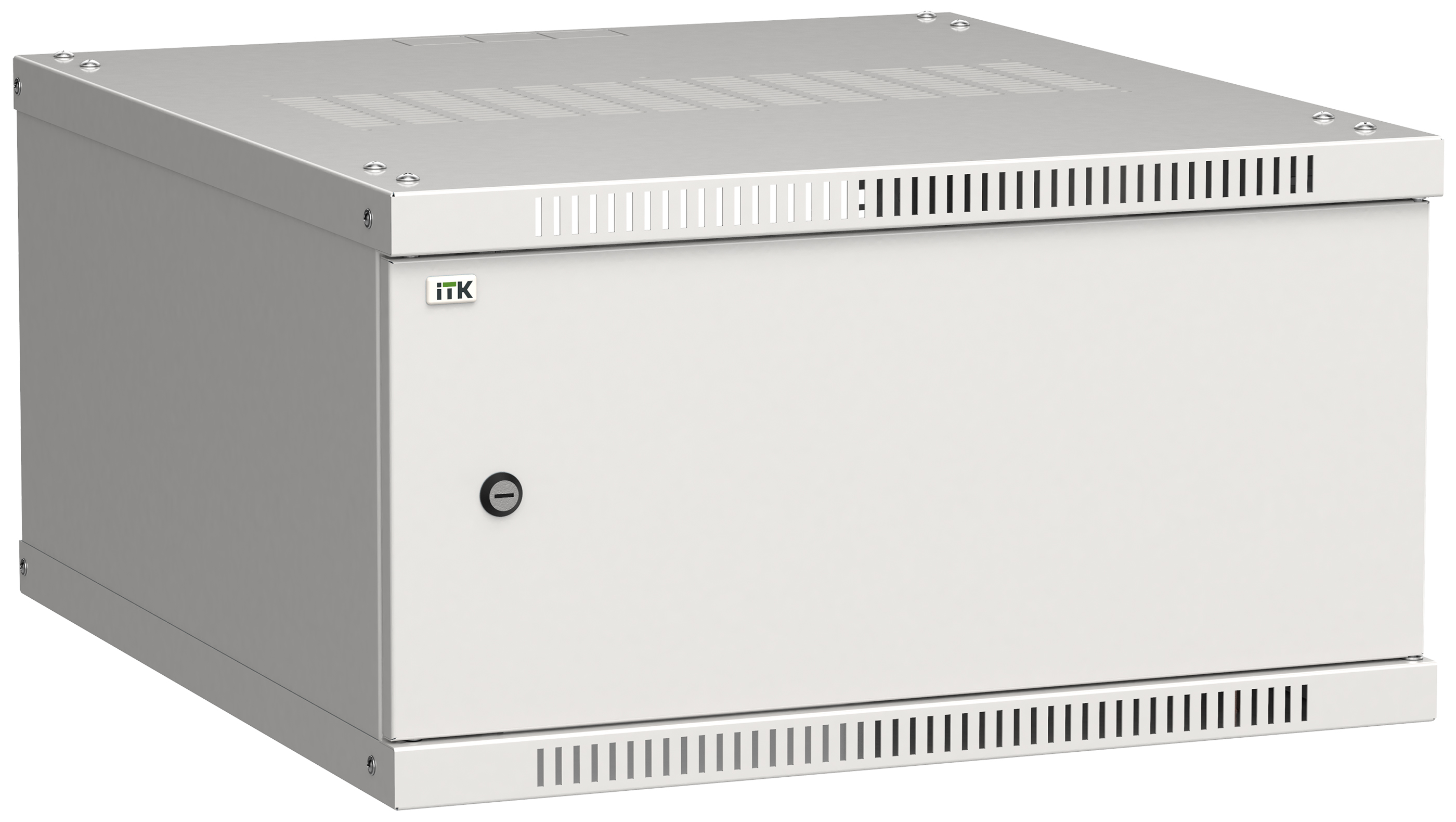 ITK Шкаф настенный LINEA WE 6U 600х650мм дверь металл серый LWE3-06U67-MF IEK