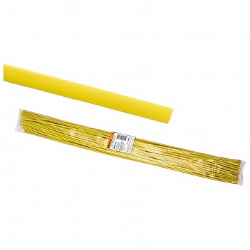 Термоусаживаемая трубка ТУТнг 2/1 желтая по 1м (200 м/упак) SQ0518-0321 TDM