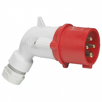 Вилка мобильная угловая 16А 3К+З 380В, IP44 056457 Legrand