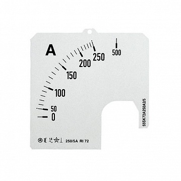 Шкала для амперметра SCL-A1-500/96 ABB