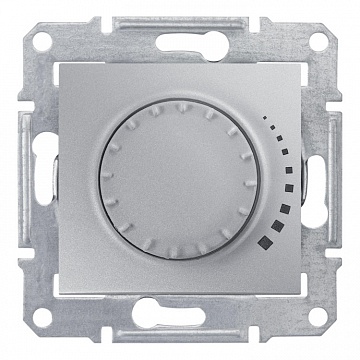 Светорегулятор поворотно-нажимной SEDNA, 500 Вт, алюминий SDN2200560 Schneider Electric