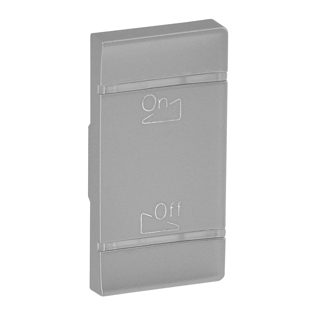 Valena LIFE MyHome.Лицевая панель для механизмов BUS/SCS.С символом "Освещение-звук".1 модуль.Установка справа.Алюминий 755597 Legrand