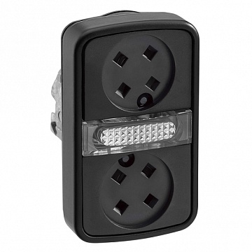 Головка кнопки ДВОЙНАЯ БЕЗ ВСТАВОК + LED ZB4BW7A97 Schneider Electric