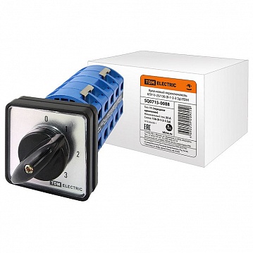 кулачковый переключатель КПУ, 4 позиции, 25А SQ0715-0088 TDM