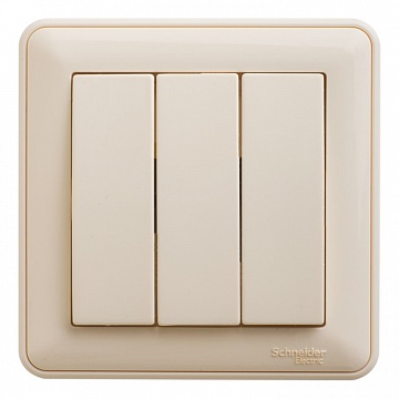 Выключатель 3-клавишный W59, скрытый монтаж, слоновая кость VS0510-351-28 Schneider Electric