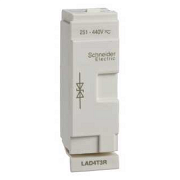Модуль ограничения перенапряжения диод 251В ДО 440В AC/DC LAD4T3R Schneider Electric