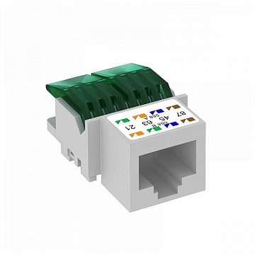 Механизм розетки компьютерная 1xRJ45 Cat.5 OBO Bettermann MODUL 45 6117337 OBO Bettermann