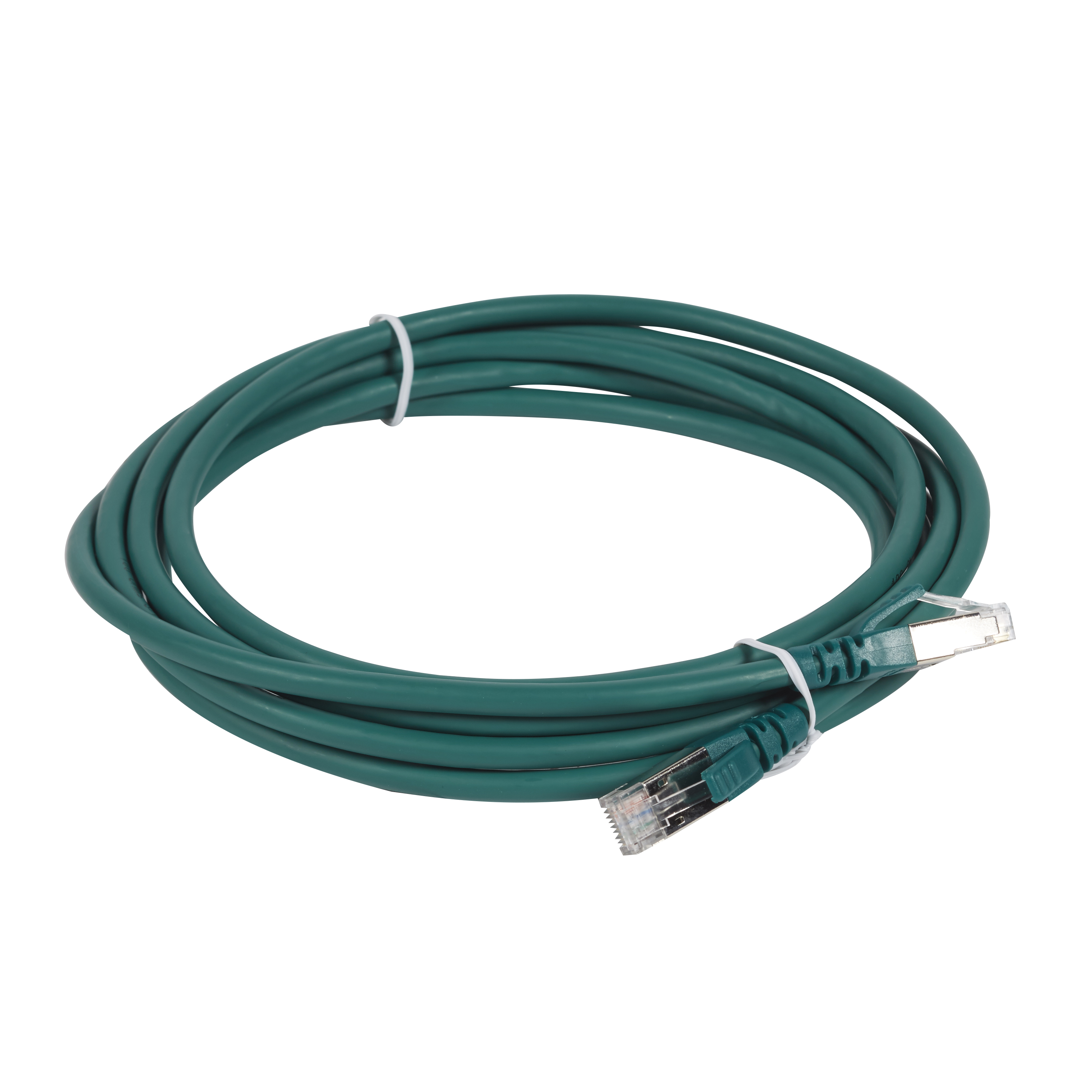 Шнур коммутационный RJ 45 - категория 6a - S/FTP - LSZH - экранированный - 3 м - зеленый 051868 Legrand
