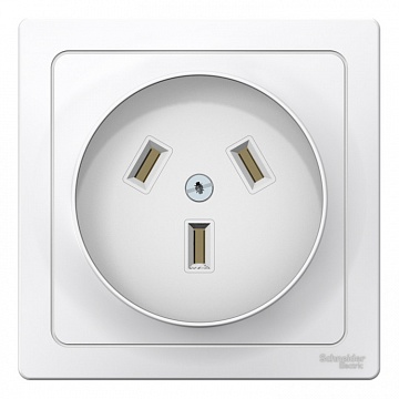 Розетка BLANCA, скрытый монтаж, со шторками, белый BLNSR003231 Schneider Electric