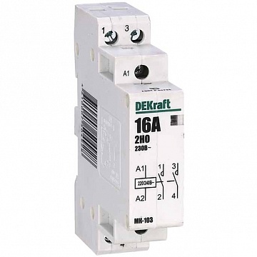 Модульный контактор МК-103 2P 4А 400/230 AC 18050DEK DEKraft