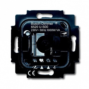 Механизм поворотного светорегулятора-переключателя коллекции BJE, 200 Вт 6520-0-0227 ABB