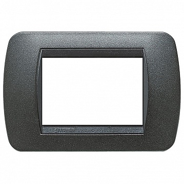 Рамка 3 модуля LIVING LIGHT, черный графит L4803GFN Bticino