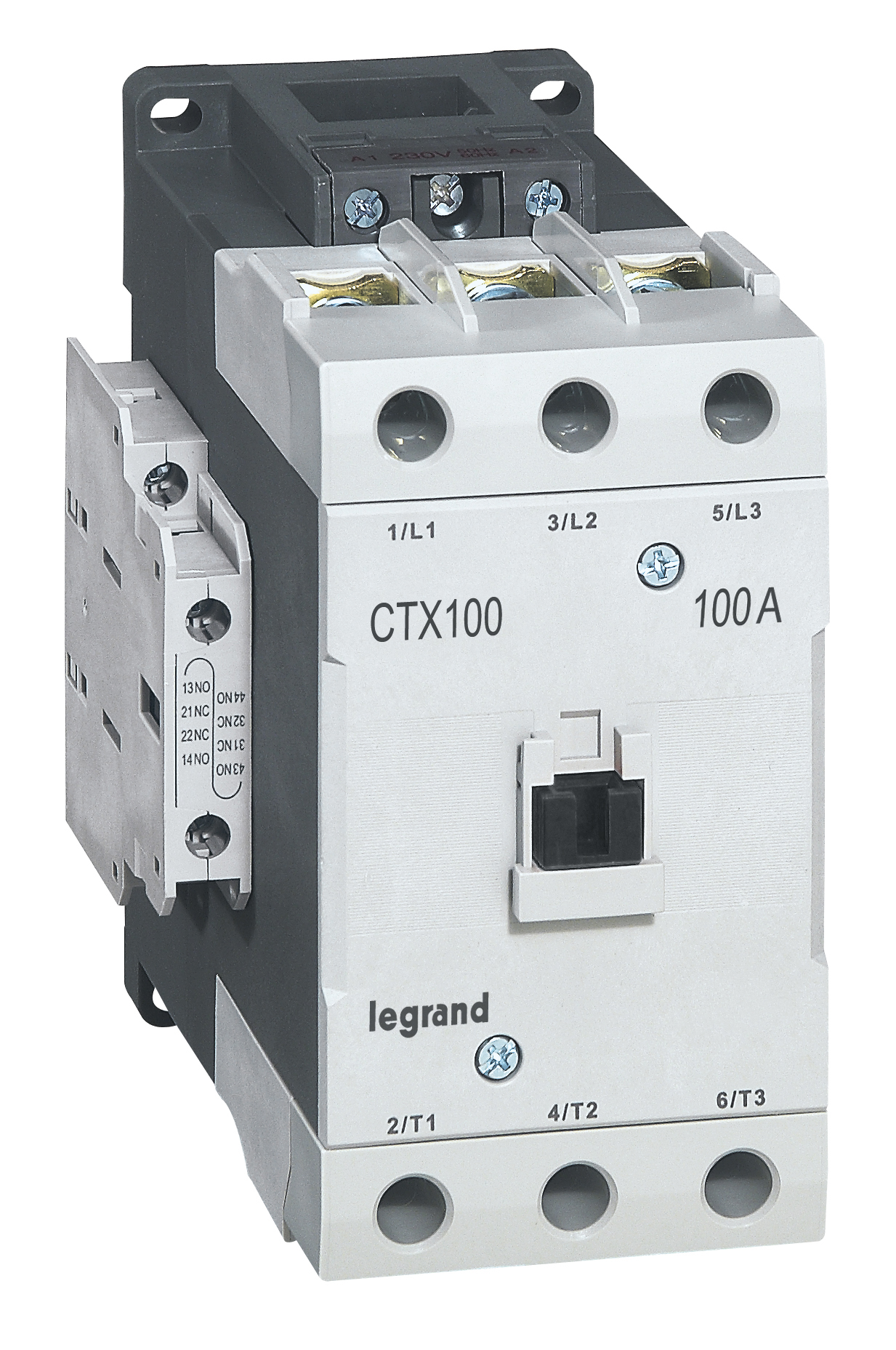 Контактор CTX³ 100 3P 100A (AC-3) 2но2нз ~110В 416224 Legrand
