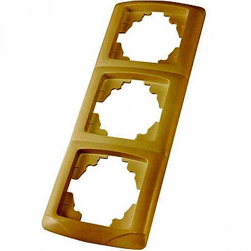 Рамка 3 поста ОНЕГА, вертикальная, слоновая кость SQ1805-0057 TDM