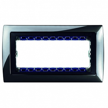 Рамка 5 узких модулей 82, вороненая сталь 82854-67 Simon