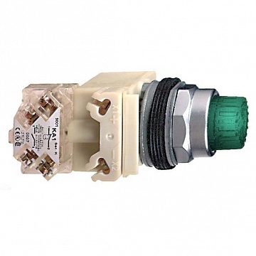 Кнопка Harmony 30 мм² 24В, IP66, Зеленый 9001K2L35LGGH13 Schneider Electric