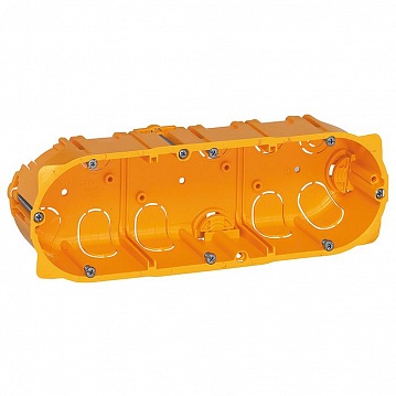 Batibox коробка монтажная для сухих перегородок 3-ная, 6/8-мод., глубина 50 мм 080053 Legrand
