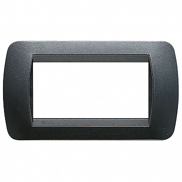 Рамка 4 модуля LIVING LIGHT, темная сталь L4804PA Bticino