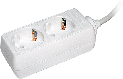 Удлинитель У02 2-местный, 3м, с заземлением, WYP10-16-02-03-Z-N WYP10-16-02-03-Z-N IEK