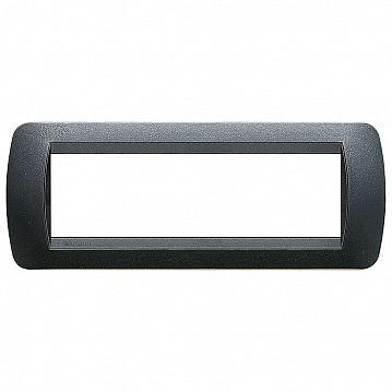 Рамка 7 модулей LIVING LIGHT, темная сталь L4807PA Bticino