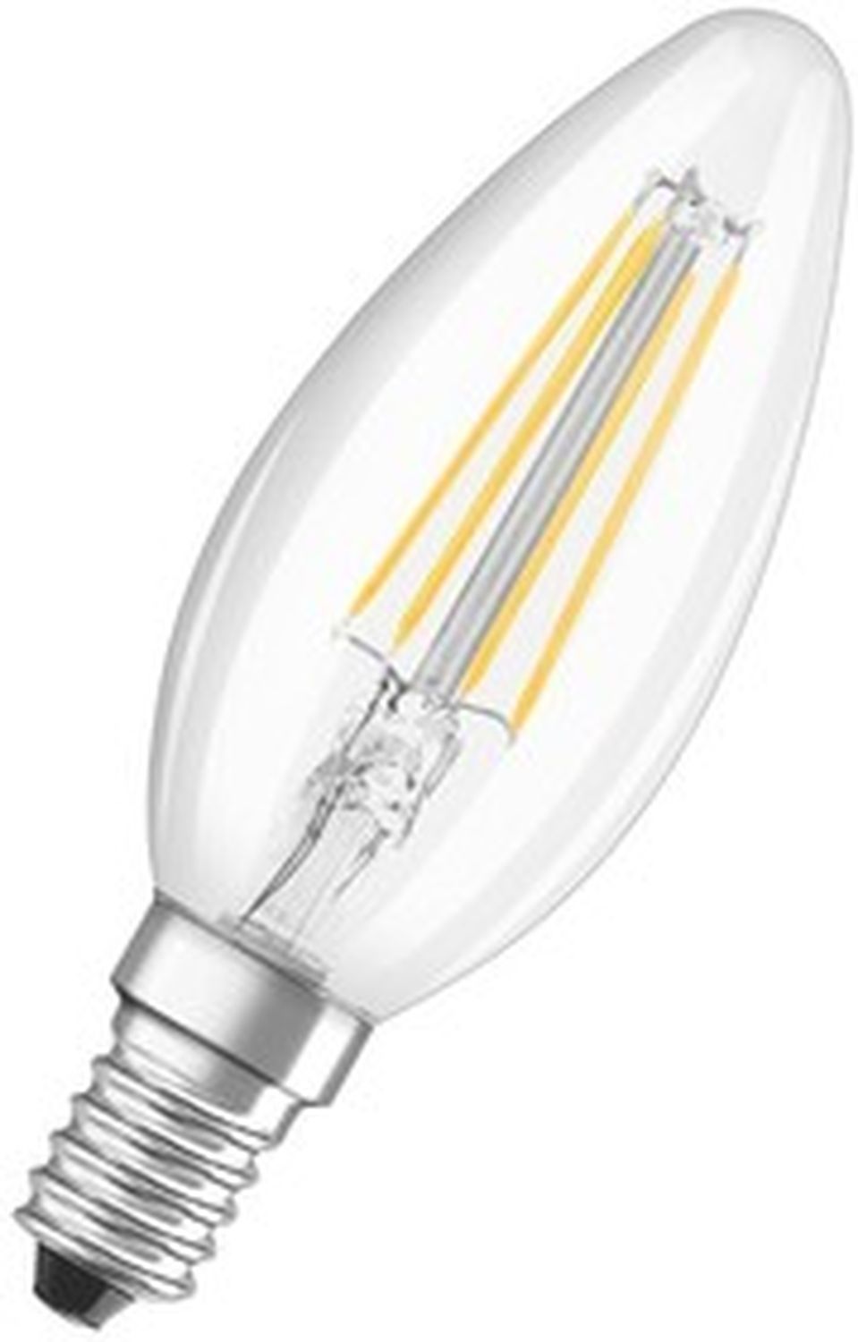 Лампа светодиодная LED 6Вт E14 CLB75 тепло-бел, Filament прозр.свеча 4058075217805 LEDVANCE
