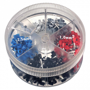 Контейнер наконечников-гильз с изолир.фланцем 2,50 кв.мм синий (1 упаковка - 1000 шт) 2ARTD10025 DKC