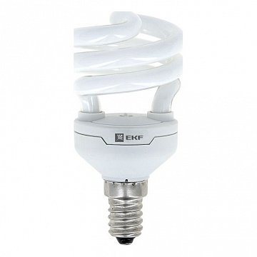 Лампа энергосберегающая HS-полуспираль 15W 2700K E14 10000h Simple HS-T2-15-827-E14 EKF