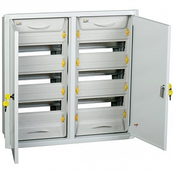 Распределительный шкаф PRO 72 мод., IP31, встраиваемый, сталь, серая дверь код. MKM15-V-2X36-31-ZU IEK