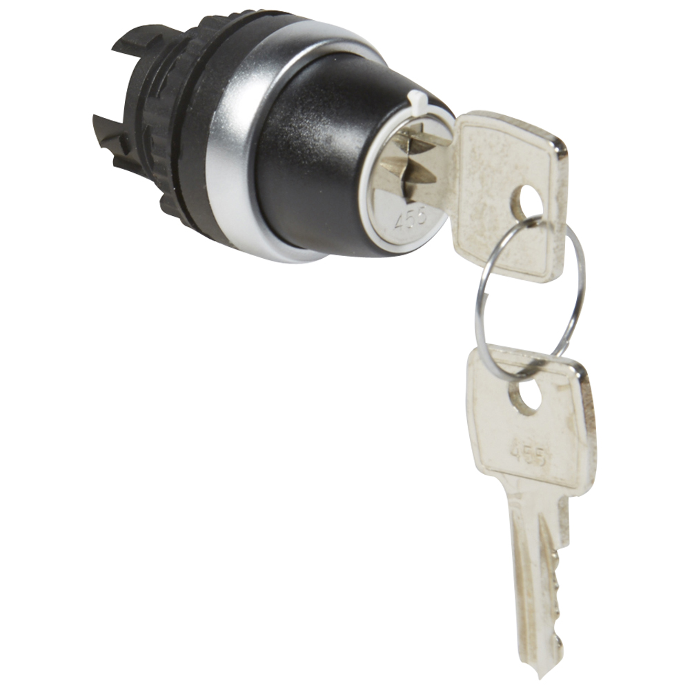 Переключатель с ключом № 455 - Osmoz - для комплектации - без подсветки - IP 66 - 2 положения с фиксацией - 45° 023950 Legrand
