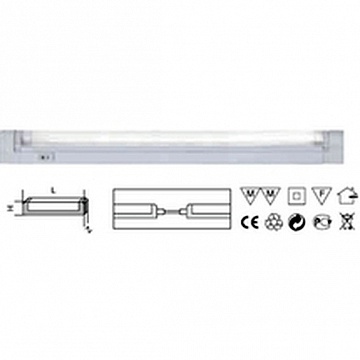 Светильник 94 515 NEL-B2-E108-T5-840/WH (ЛПБ T5 8 Вт) 94515 Navigator