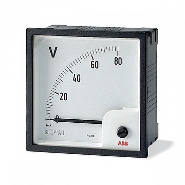 Вольтметр щитовой ABB VLM 50В AC, аналоговый, кл.т. 1,5 2CSG113100R4001 ABB
